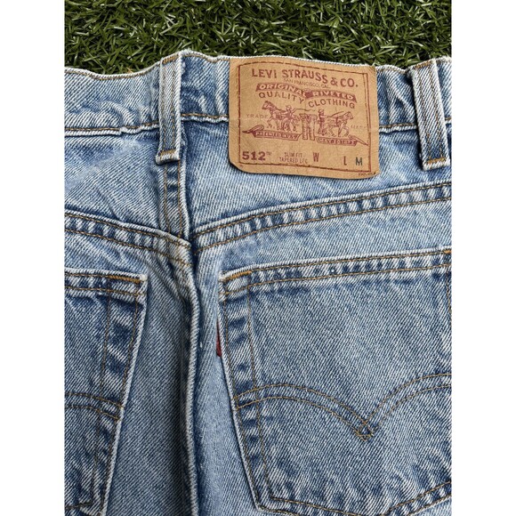 Vintage Levis 512 Red Tab Slim Fit Tapered Made in USA 24x28 - Picture 3 of 10